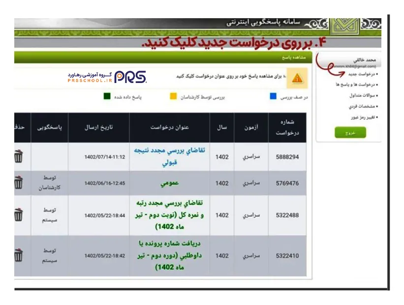 چگونگی ثبت اعتراض به نتایج کنکور در سازمان سنجش